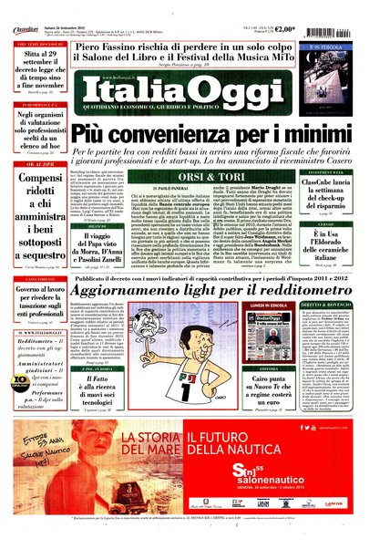 Italia oggi : quotidiano di economia finanza e politica